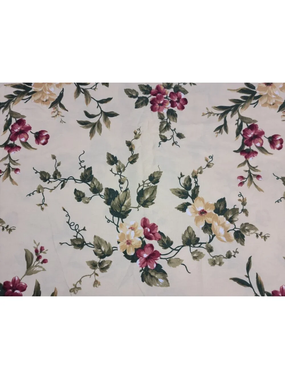 Waverly Garden Home Yellow Roses Queen Size Fitted & Flat Sheet Set